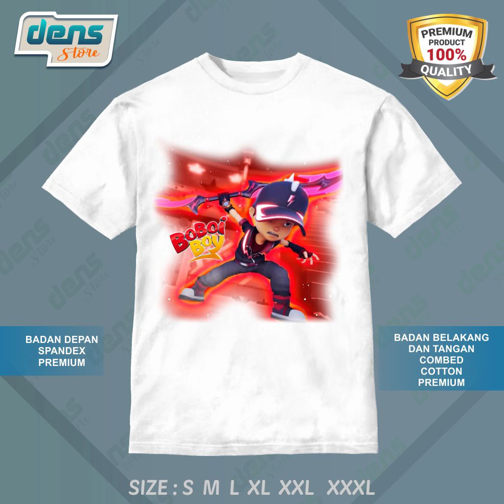 Kaos Anak BoboiBoy Keris Petir I DensStore