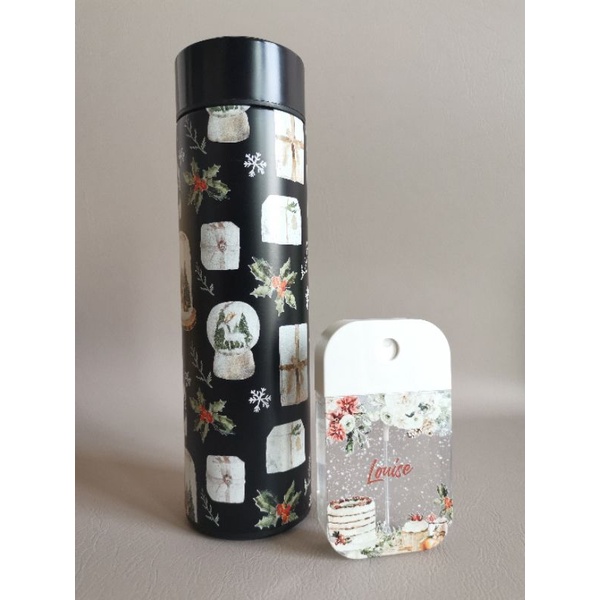 

Giftset Christmas Tumbler LED + Handsanitizer custom