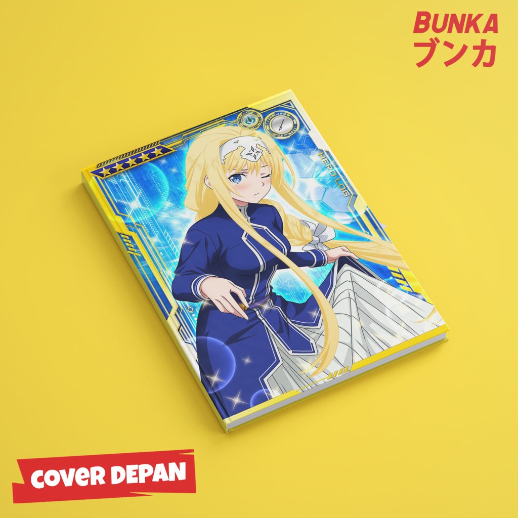 

Notebook Anime Sword Art Online Alice Schuberg Hardcover A5 Buku Tulis Catatan Notes Agenda Planner Jurnal