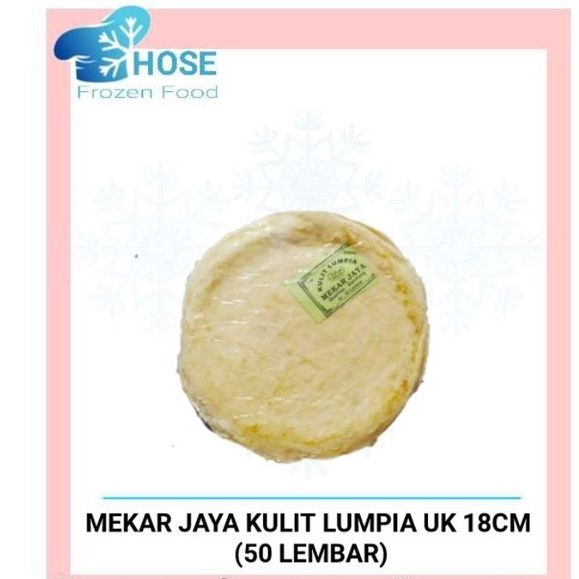 

Kulit lumpia uk 18 cm mekar jaya isi 50 lembar