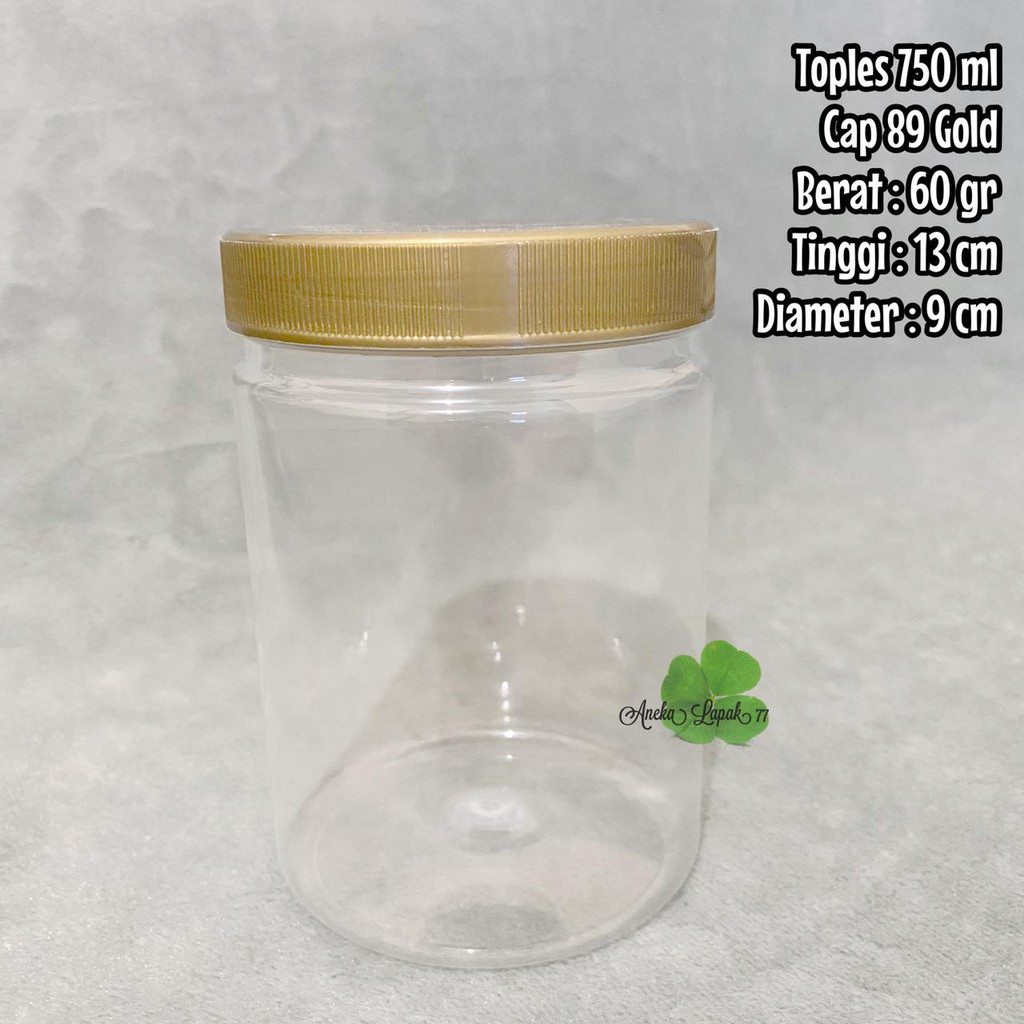 Toples Jar 750 800 ml ekonomis toples plastik kue kerupuk cookies murah