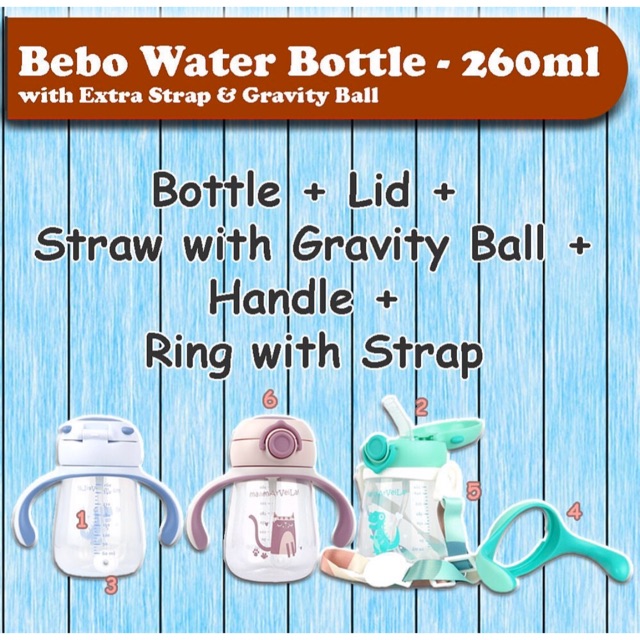 Marveila bebo water bottle 260ml