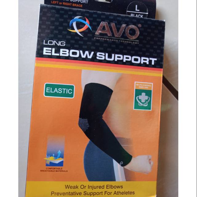 Deker tangan panjang voli volly long elbow hitam murah bisa cod merk