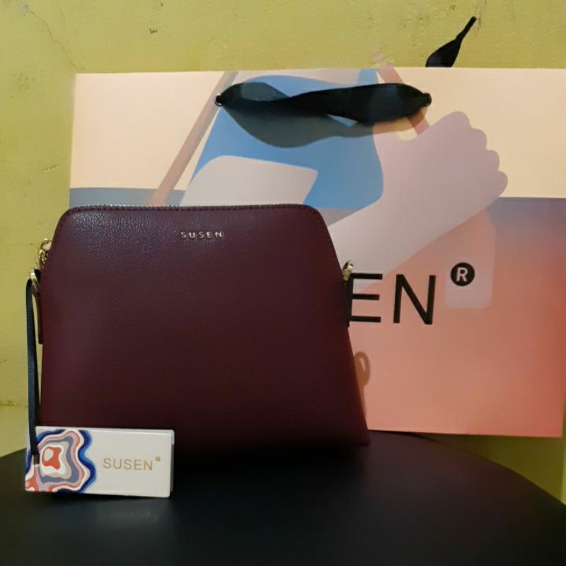 Tas SUSEN sling bag 3036 -redwine