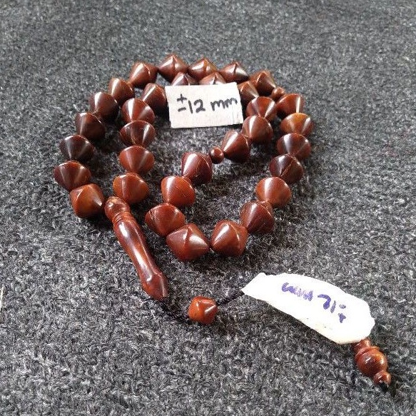 tasbih kokka wajik  ± 12 mm ( 12mm ) 33 butir