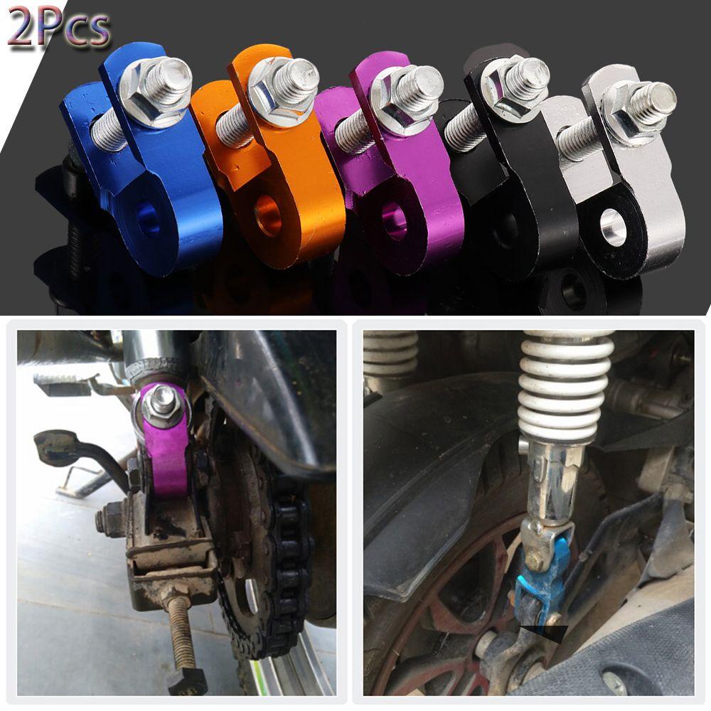 Populer 2Pcs Motor Shock Absorber Extender 10mm Lubang Modifikasi Aksesoris Menebal Pad Riser