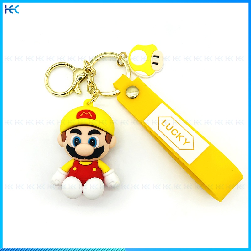 Super Mario Cute Cartoon Keychain Car Bag Fashion Pendant collection ornaments