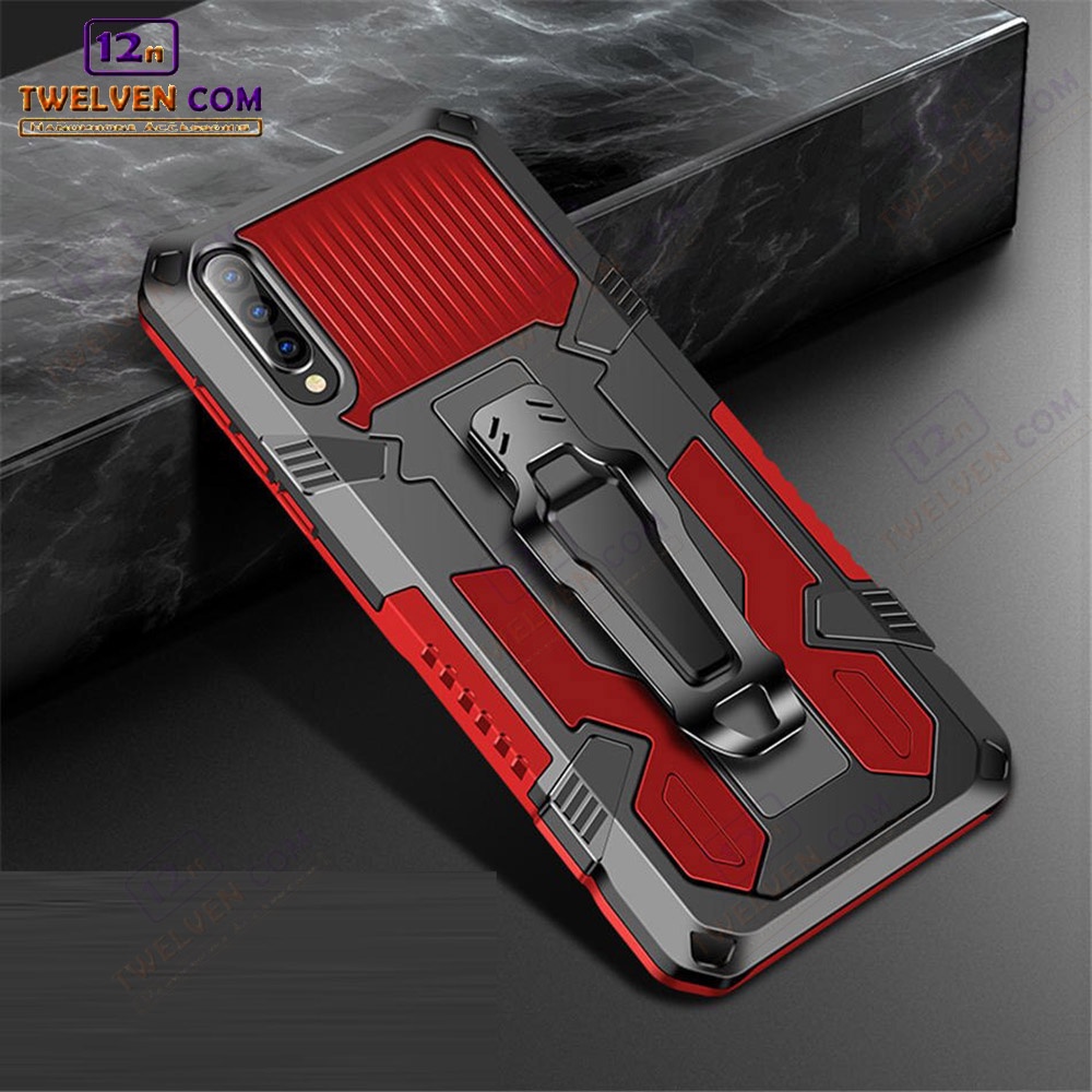 Case Shockproof Samsung A70 Armor Hardcase Stand Clip