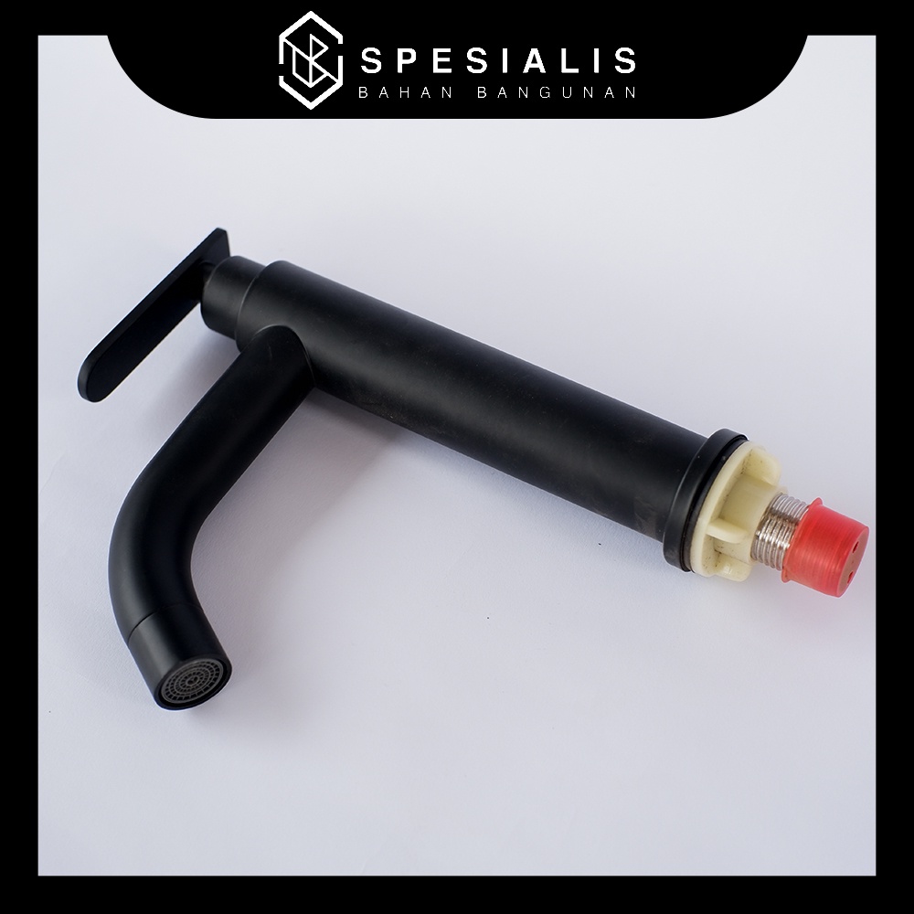 Kran Air , Kran Cuci Piring, Kran Cuci Tangan Hitam Minimalis Ukuran 1/5