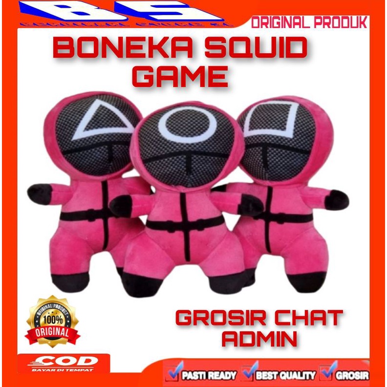 Boneka Squid Game Mysterious Masked Man