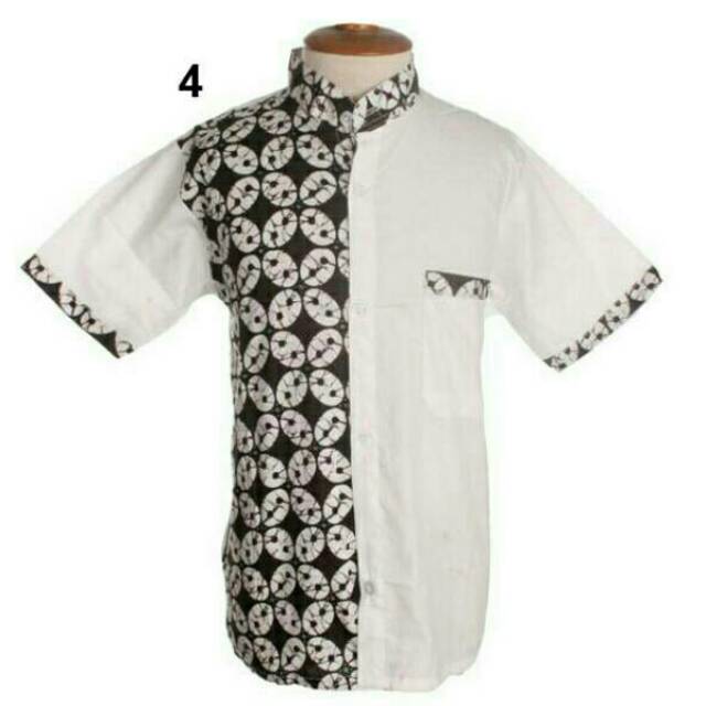 Baju Koko Kemeja Anak Semi Batik bisa grosir