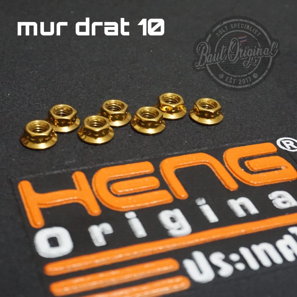 mur 10 probolt bintik gold mur baut 10 ori heng thailand