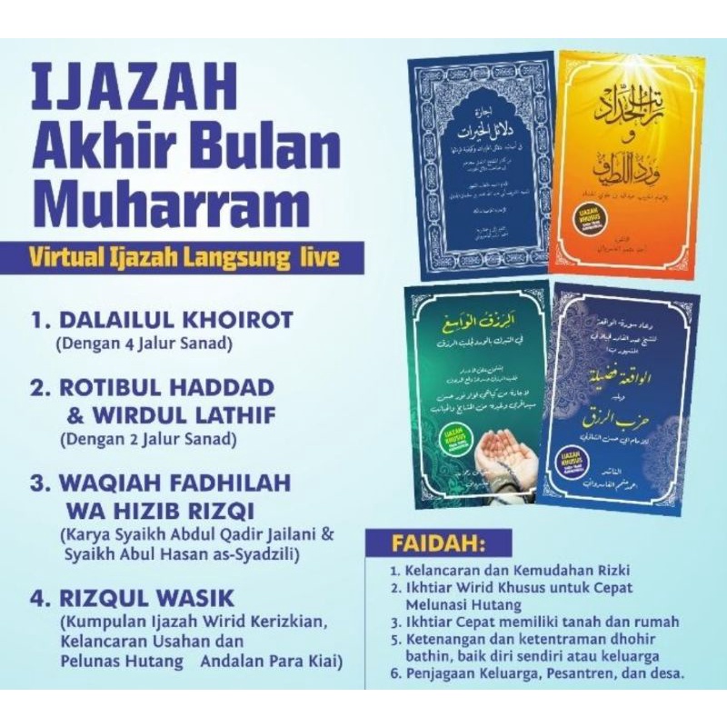 5 Kitab Ijazah Kubro Akhir Muharram dapat 3 Syahadah Husus