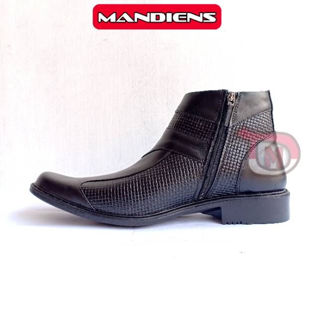 MANDIENS Original Medali SJ183 Sepatu Boots Pria Kulit / Sepatu PDH Pria Kulit Asli Export Quality