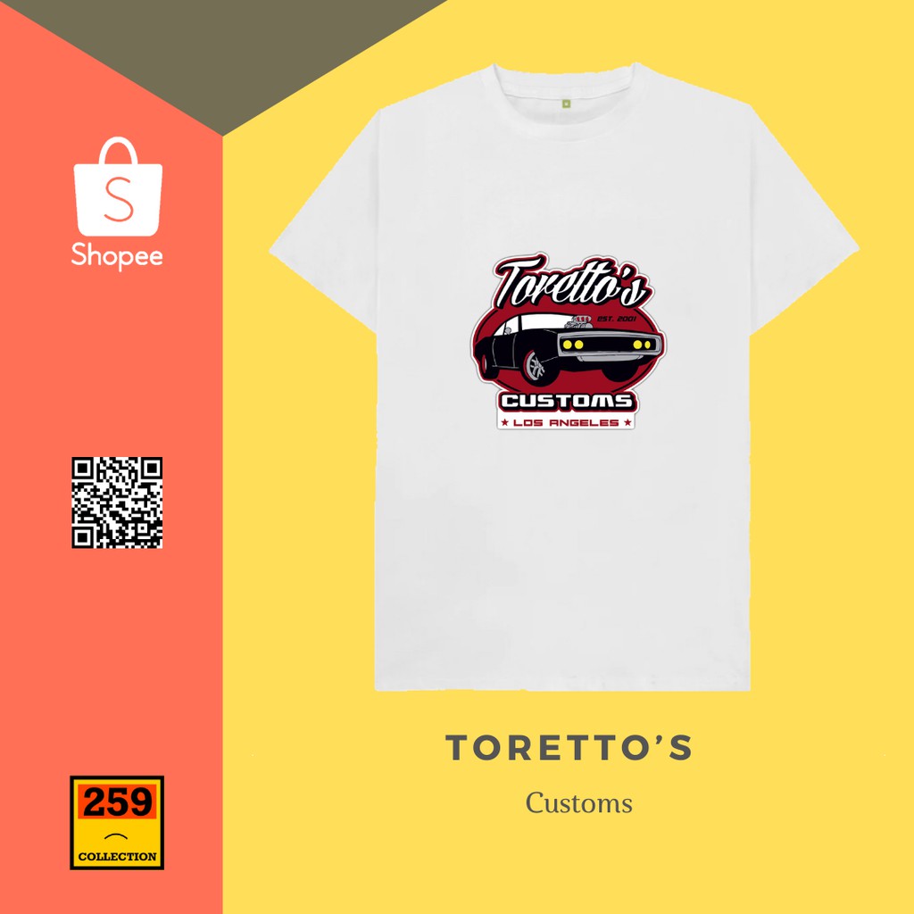 Kaos Pria Distro TORETTO"S CUSTOMS  Murah & Berkualitas