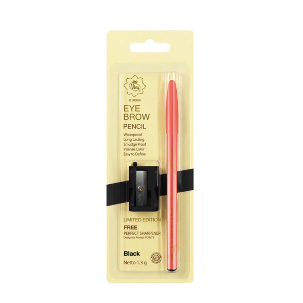 Eye Brow Pencil Pensil Alis Viva Rautan Sharpener Limited Edition