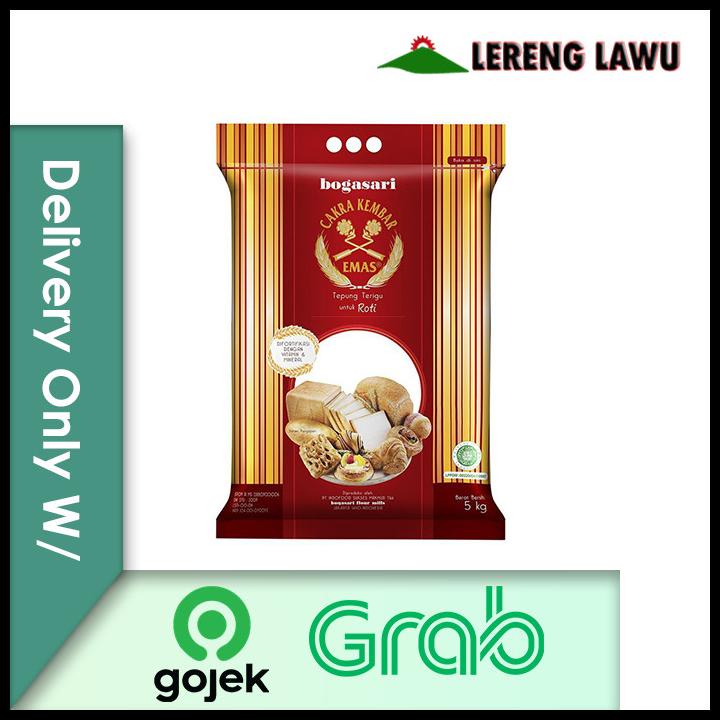 

Tepung Terigu Cakra Kembar Roti 5Kg (Pcs) Delivery Only W/ Gojek/Grab