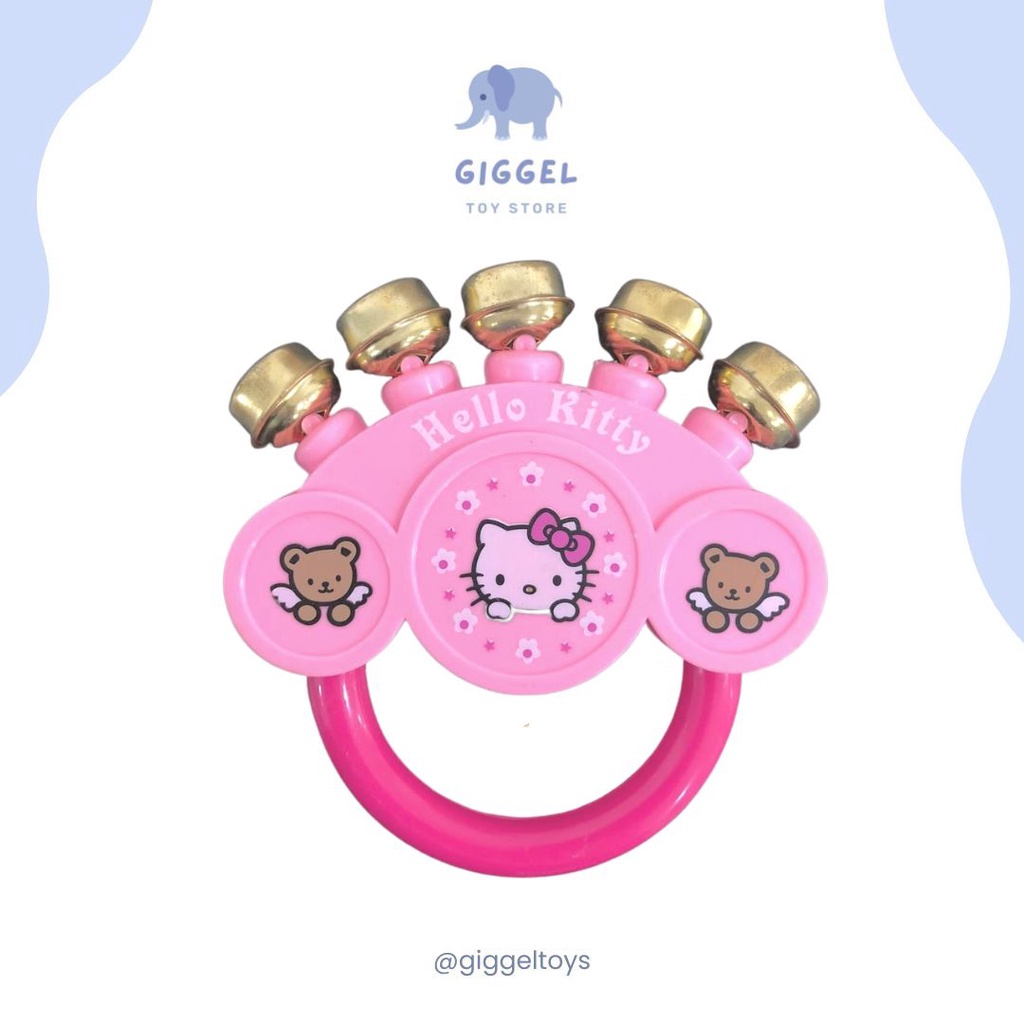 [ Giggel ] Kerincingan Bayi / Mainan Kerincingan Untuk Bayi / Baby Bell / Baby Teether Rattle Stick Gigitan Bayi BPA Free