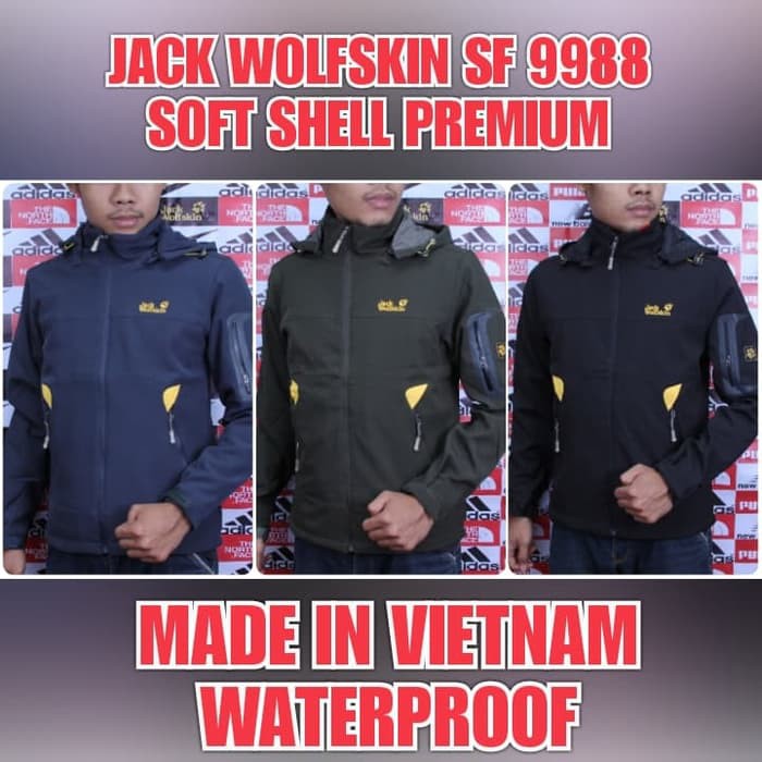 JAKET GUNUNG OUTDOOR JACK WOLFSKIN 2590 SOFT SHELL WATERPROOF VIETNAM barang berkualitas import
