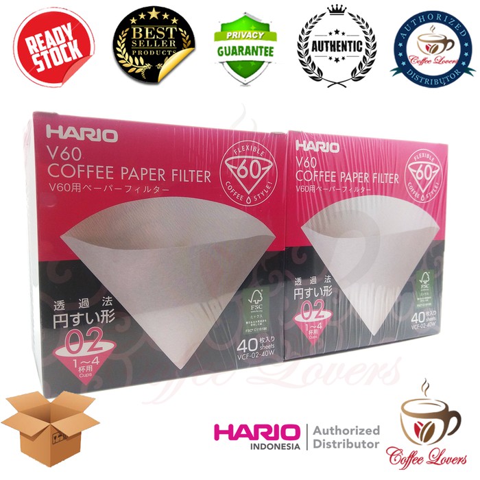 

HARIO V60 FILTER PAPER WHITE 02 40 PACK VCF-02-40W