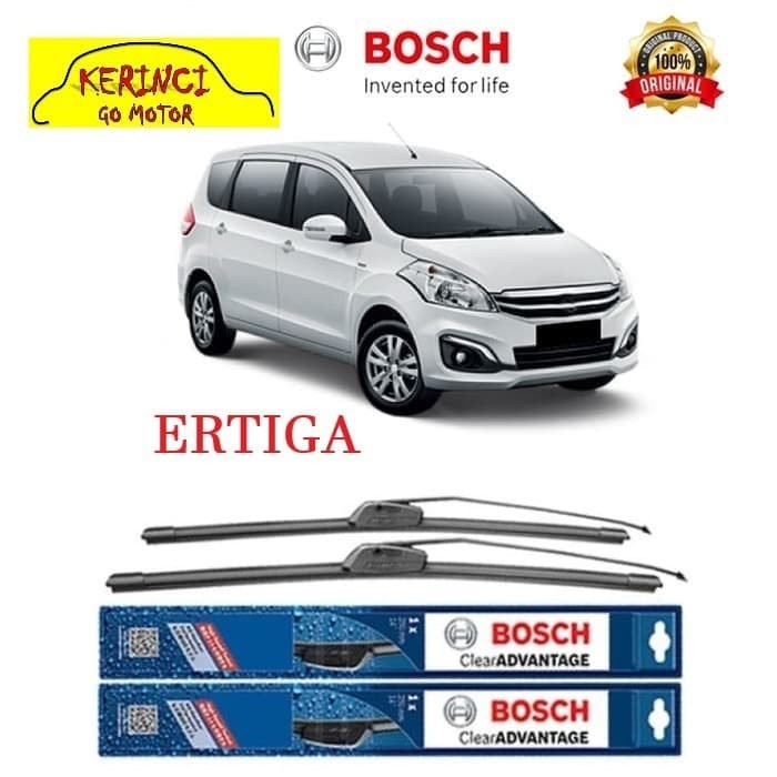 WIPER BOSCH CLEAR ADVANTAGE SUZUKI ERTIGA 21&quot; &amp; 14&quot; SEPASANG WIPER