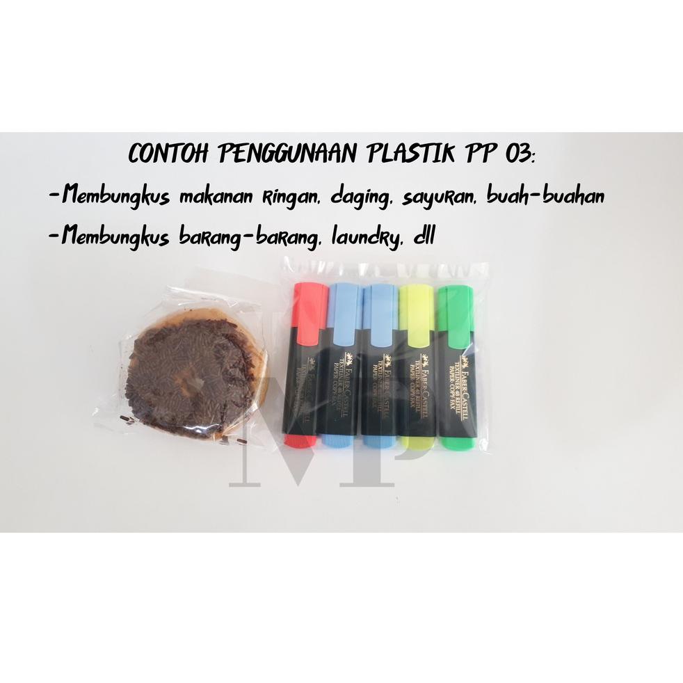

[PROMO I8H48] Plastik PP Lebar 7 Tebal 03 7x10 7x12 7x15 7x20 Kantong Plastik Bening Transparan Diskon Promo