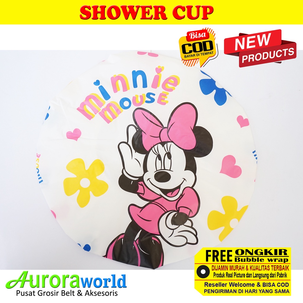 AURORAWORLD Shower Cap Original  Karakter Hello Kitty