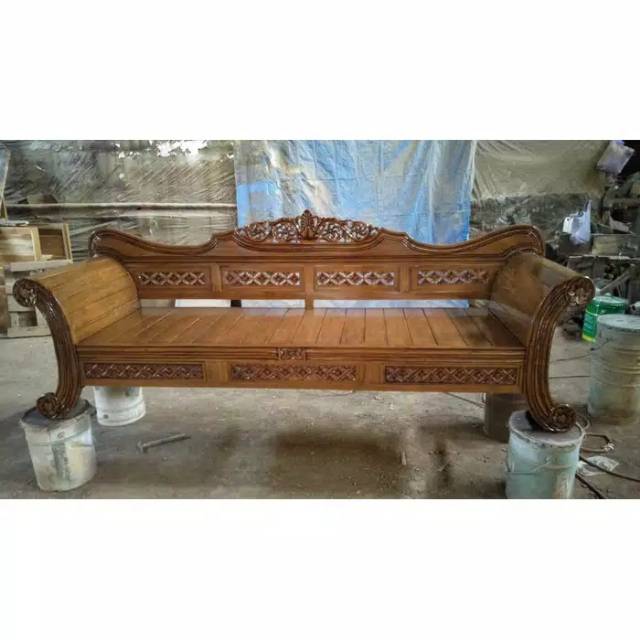 bale bale madura kepang ukir kayu jati.mebel jepara