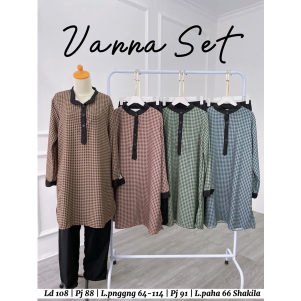 VANNA SET ONESET SHAKILA MOTIF SETCEL KOMBINASI SET SHAKILA MOTIF BUSUI BUMIL