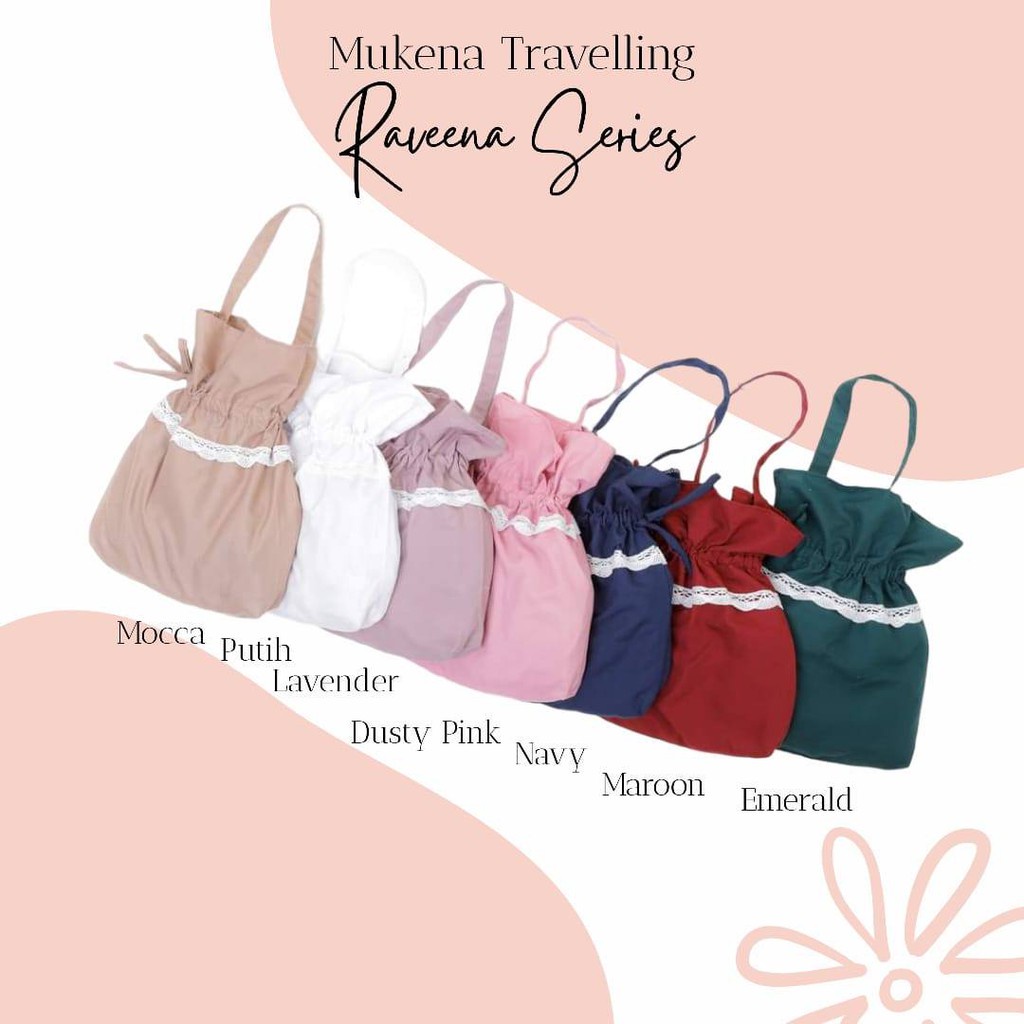mukena berkah mukena katun mikro dewasa travelling raveena