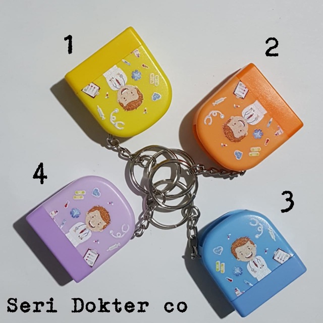 

Custom stamp / stempel profesi color ganci seri dokter