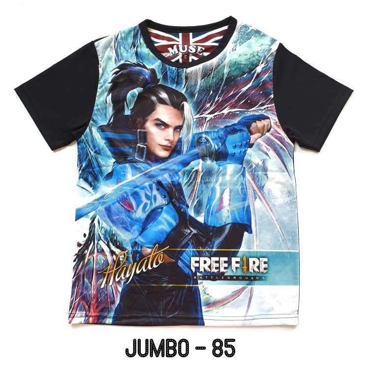 FURO Jumbo Kaos Anak Laki size 16 18 20 Superhero Free Fire