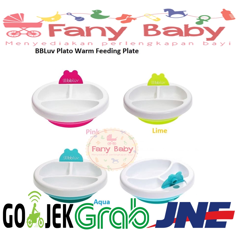 BBLUV PLATO WARM FEEDING PLATE [ LIME ]