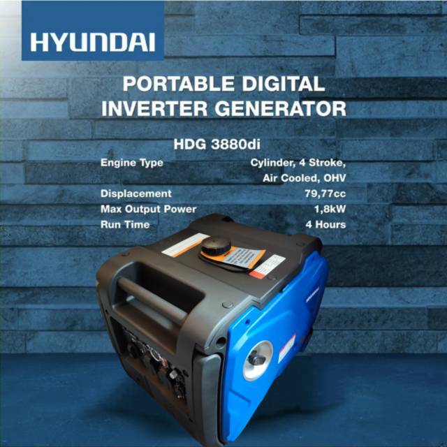 Genset Generator 3100watt Hyundai genset Hyundai hdg 3880di Generator