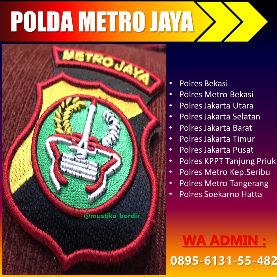 Bordir Timbul Polda Metro Jaya