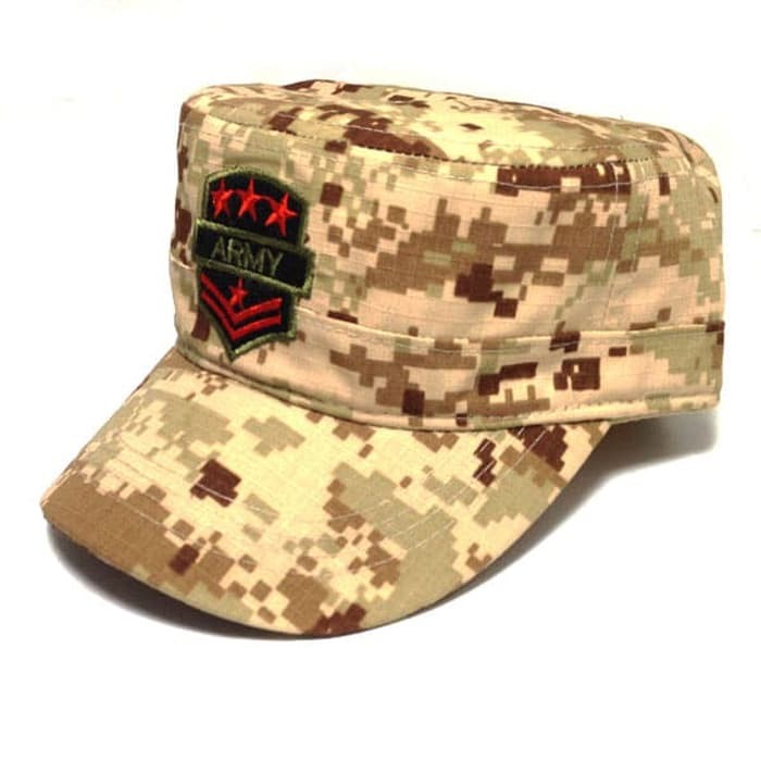 New Arrival TOPI ARMY ACUPAT COKELAT LORENG TACTICAL MILITARY HAT CAP OUTDOOR Low Price!