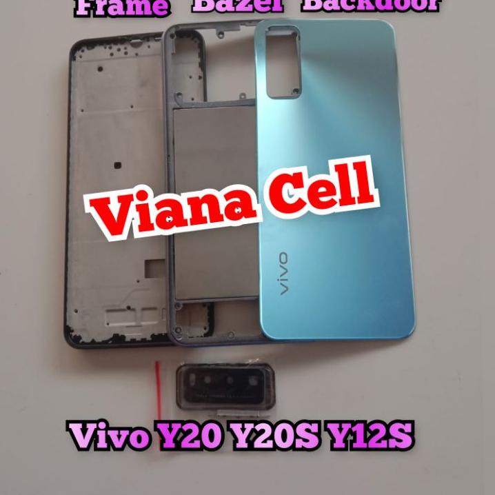 Special Price.. FRAME LCD BAZEL TUTUP MESIN BACKDOOR VIVO Y20 Y20I Y20S Y12S HOUSING FULLSET ORI