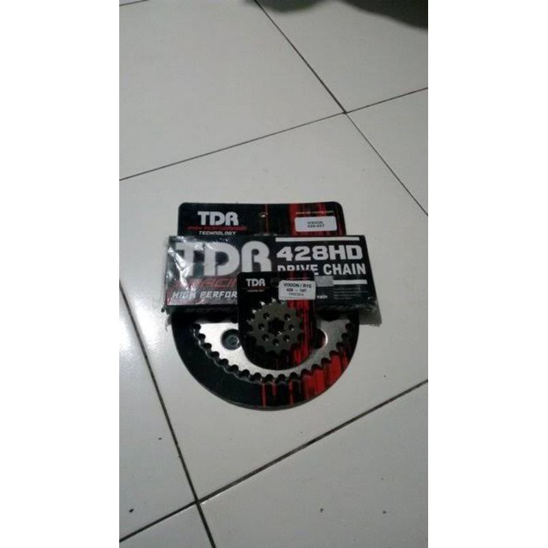 Paket Gear Set TDR Vixion / R15 / byson / Mx king Original