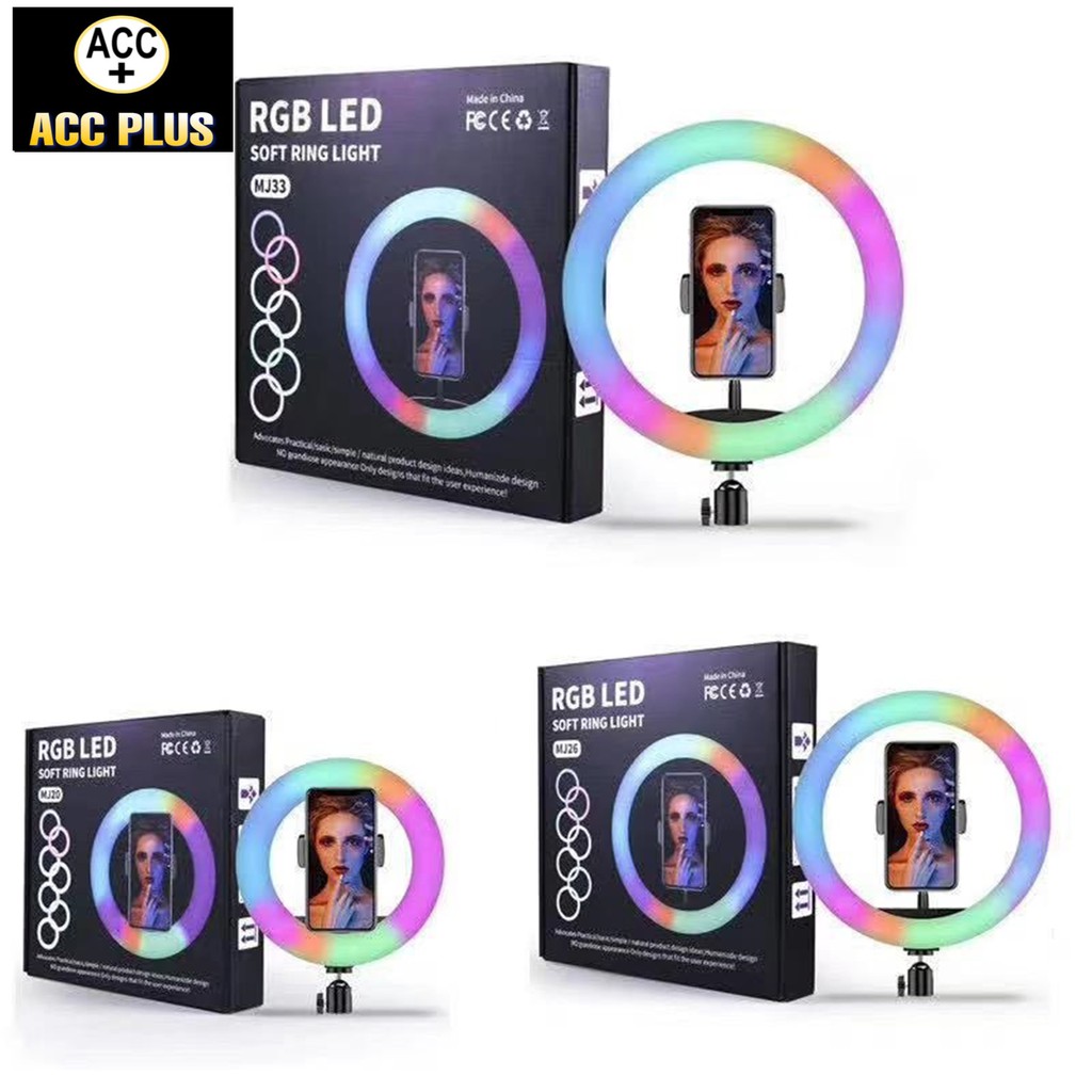 RING LIGHT LED SELFIE VLOGGER LIVESTREAMER TIKTOK RINGLIGHT + STAND TRIPOD + HOLDER HP