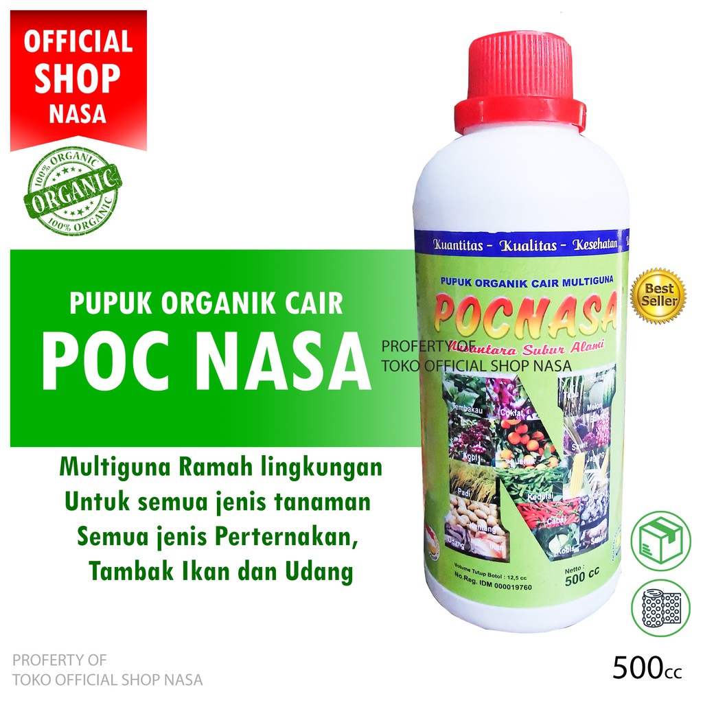 Jual POC NASA 500 Cc- Pupuk Organik Cair - Pupuk Tanaman - Vitamin ...