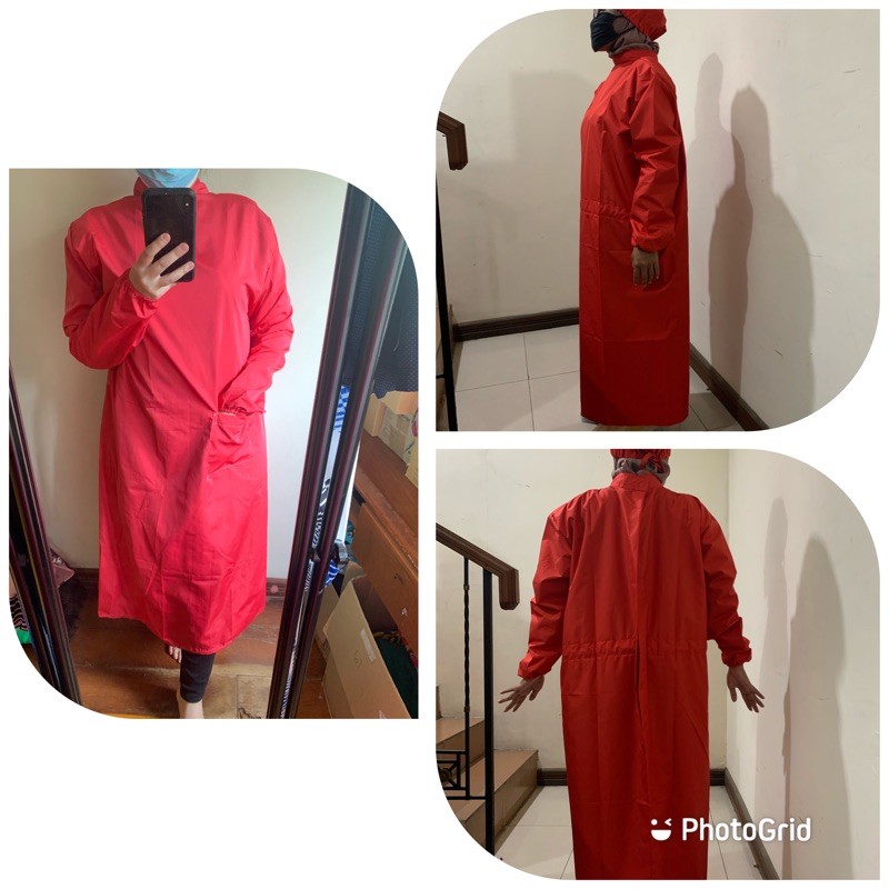 medical gown waterproof bahan parasut