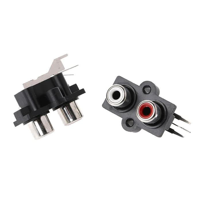 SOKET RCA 2 PIN SOCKET RCA 2 PIN SOCKET RCA 2 LUBANG RCA FEMALE 2 LUBANG CONTRA RCA 2 PIN BERDIRI