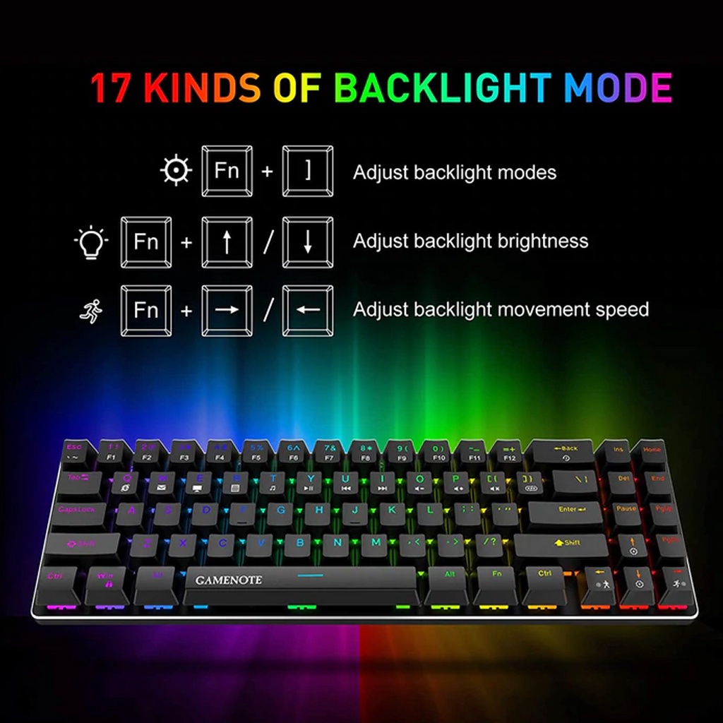 Havit KB512L 60% Rainbow 71-Keys Mechanical Gaming Keyboard