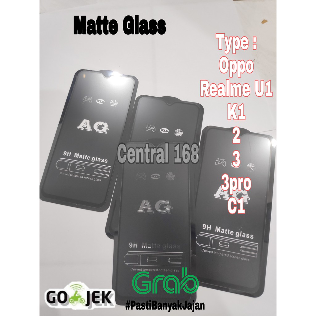 Tempered matte glass oppo Realme u1 k1 2 3 3pro c1 3 pro