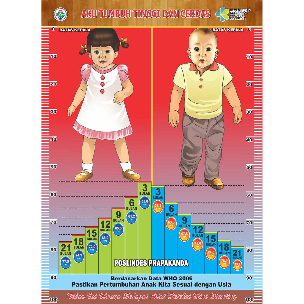 Tikar Stunting + penopang bhn acrilik + ada pengukur tinggi badan