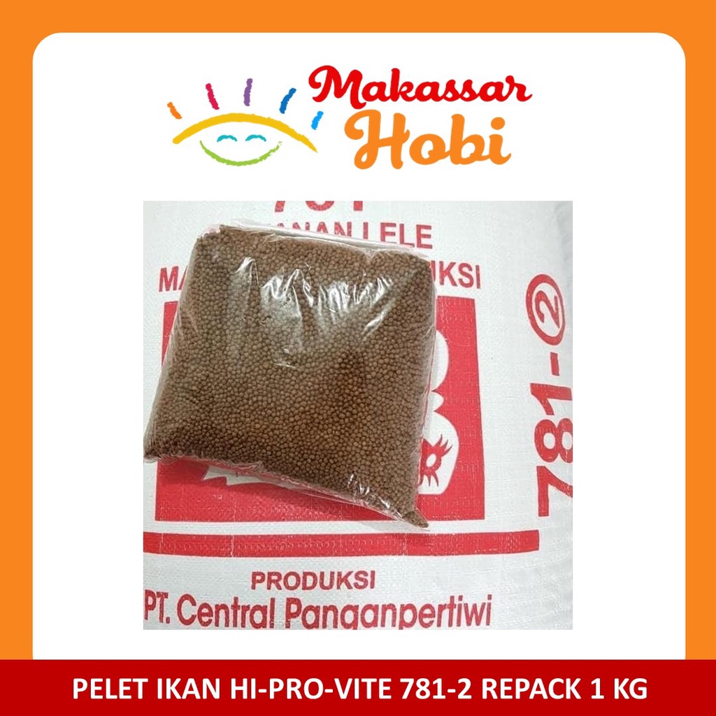 Pelet Ikan HI-PRO-VITE 781-2 Pakan Benih Bibit Lele Gurame Nila 1kg