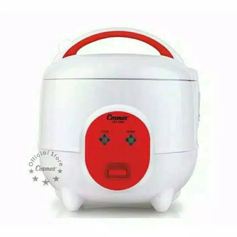 Cosmos Rice Cooker Mini 0.6 Liter 3 in 1 Nonstick CRJ1001N 300 Watt