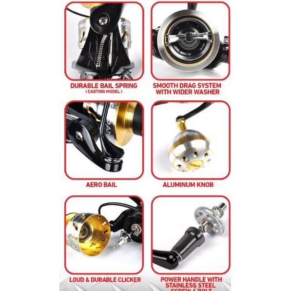 Reel Power Handle Maguro Expander 13 Bb Terbaru Super Kuat Japan Qc - Expander 2000