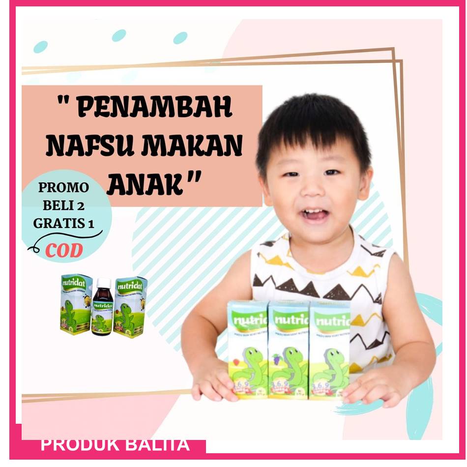 BELI 2 GRATIS 1 Nutridat Madu Herbal Alami Penambah Nafsu Makan Dan Meningkatkan Kecerdasan