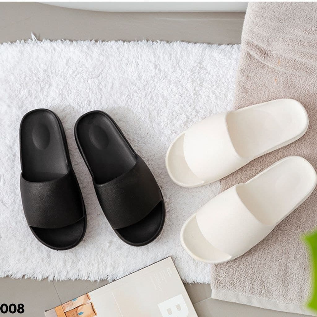 SANDAL SELOP LOWLAND SLIDES ON MATERIAL FULL RUBER IMPORT ANTI SLIP ANTI LICIN UNISEX 008X